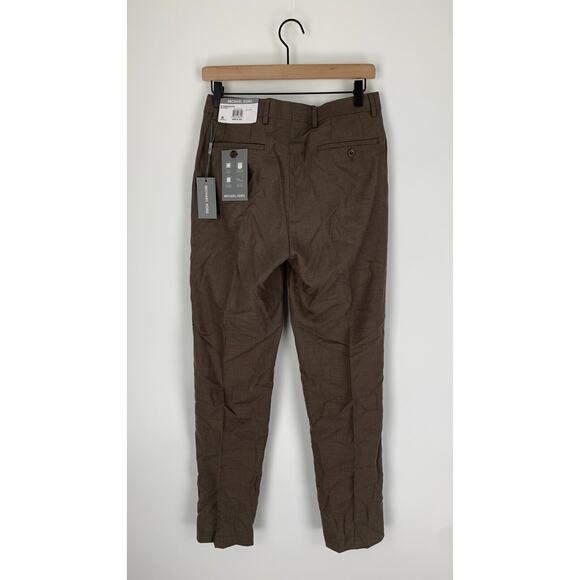 Michael Kors Mens Medium Brown Matisse Pants Comfort Waistband Size 30X32 NWT - Picture 4 of 9